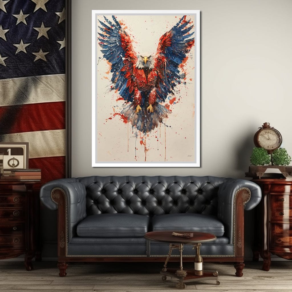 Majestic Flight: The Spirit of America Canvas Wall Art