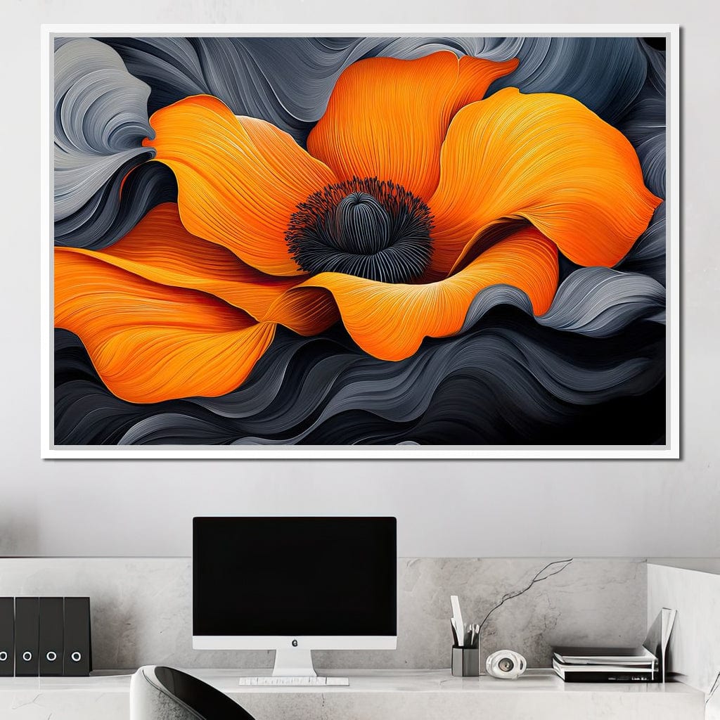 Flameflower Canvas Wall Art