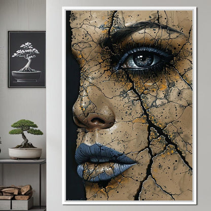 Shattered Solace Echoes Canvas Wall Art