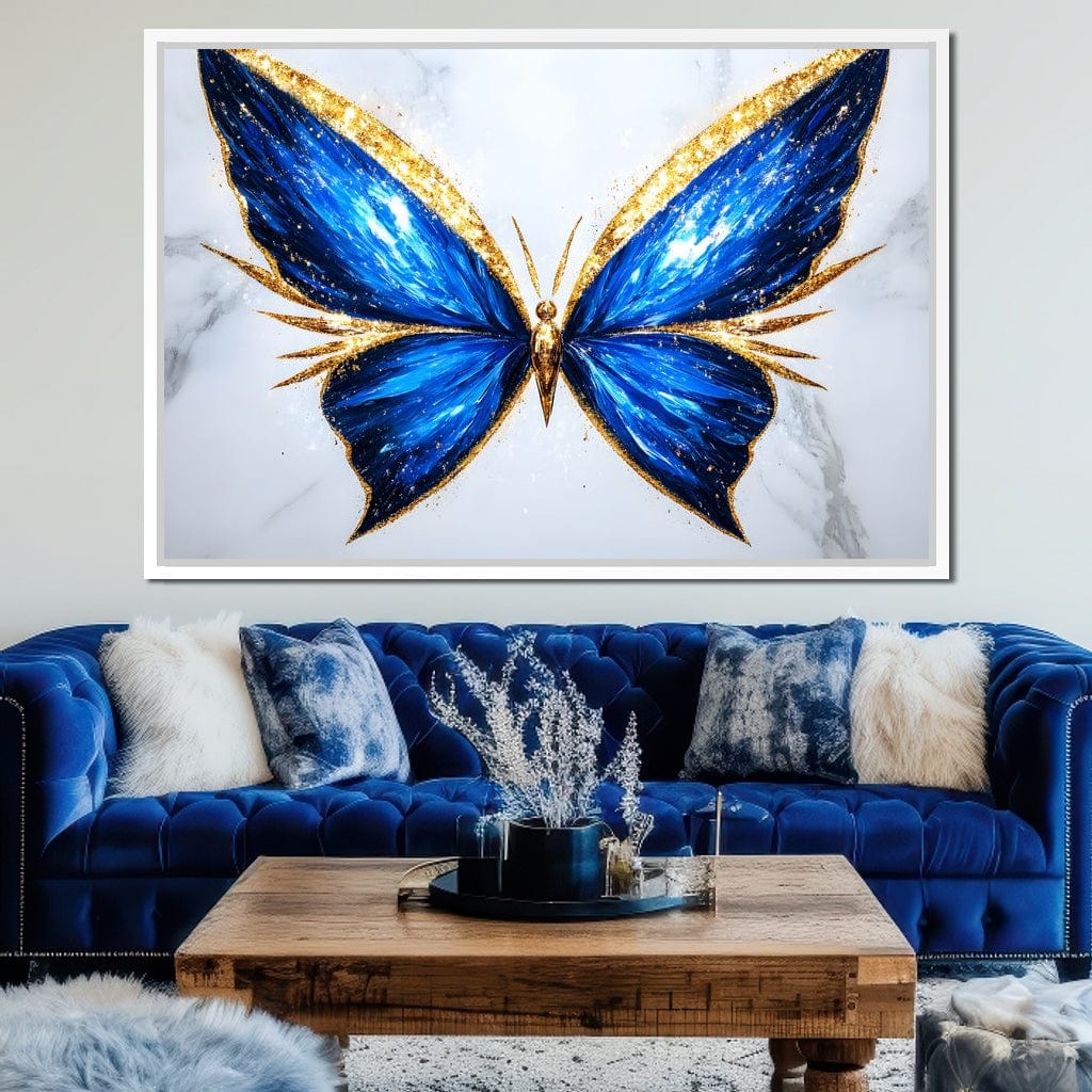 Radiant Butterfly Flight Fantasy Canvas Wall Art