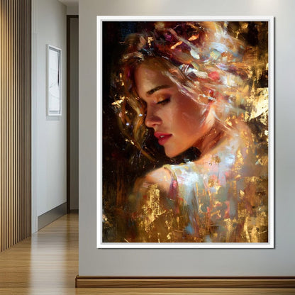 Radiant Brushstrokes Of Grace Canvas Wall Art