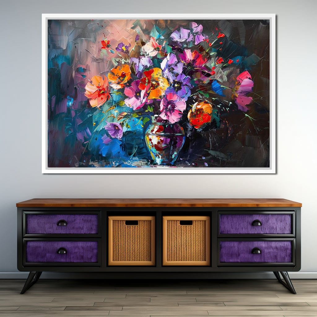 Bouquet of Vibrant Dreams Canvas Wall Art