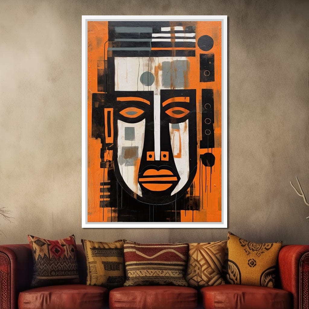 Tribal Mask Canvas Wall Art