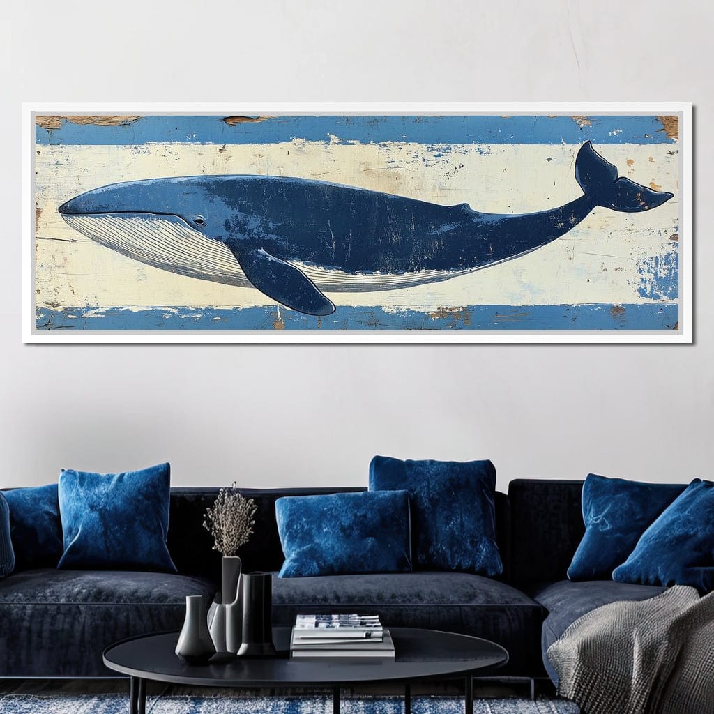 Glorious Whale Canvas Wall Art