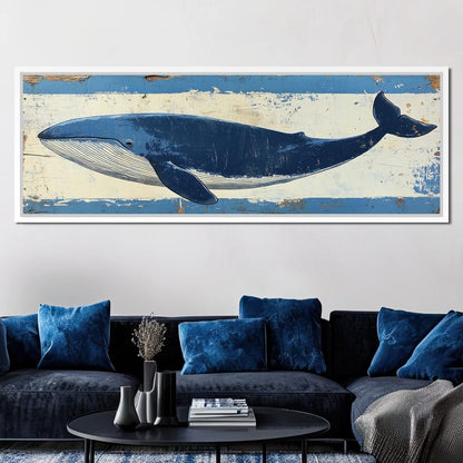 Glorious Whale Canvas Wall Art