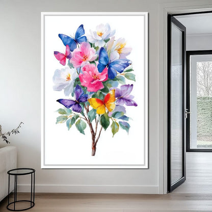 Butterfly Garden Bouquet Sale Canvas Wall Art