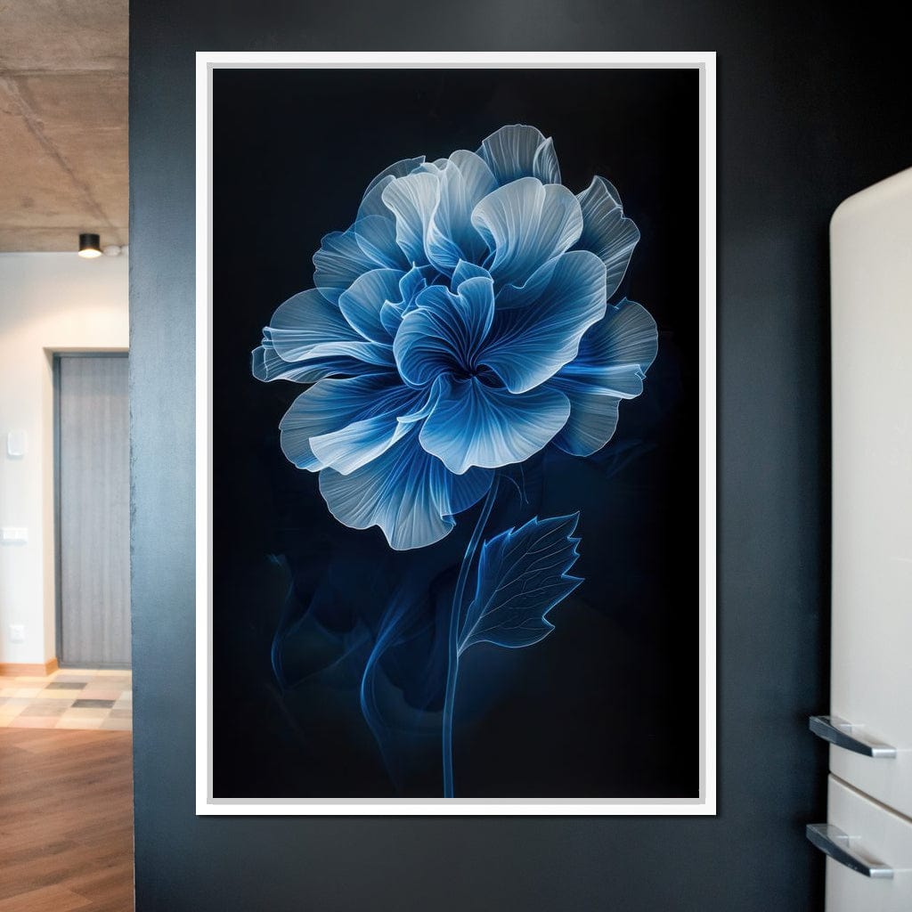 Blue Dream Blossom Canvas Wall Art