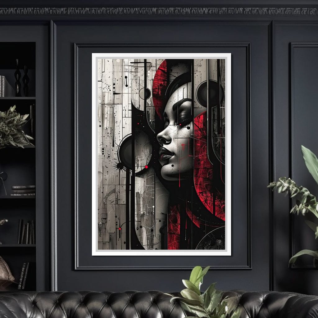 Shadowed Elegance Unveiled Canvas Wall Art