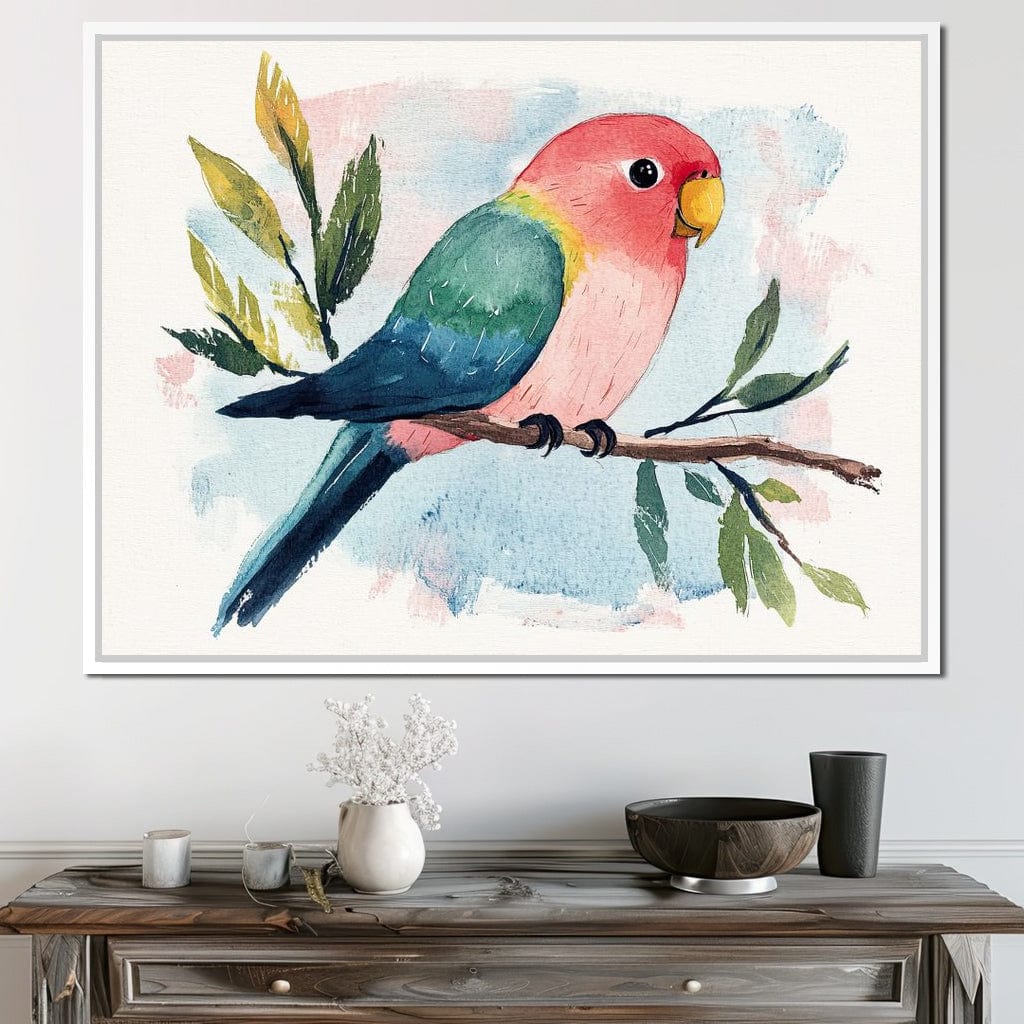 Tropical Branch Retreat Canvas Wall Art