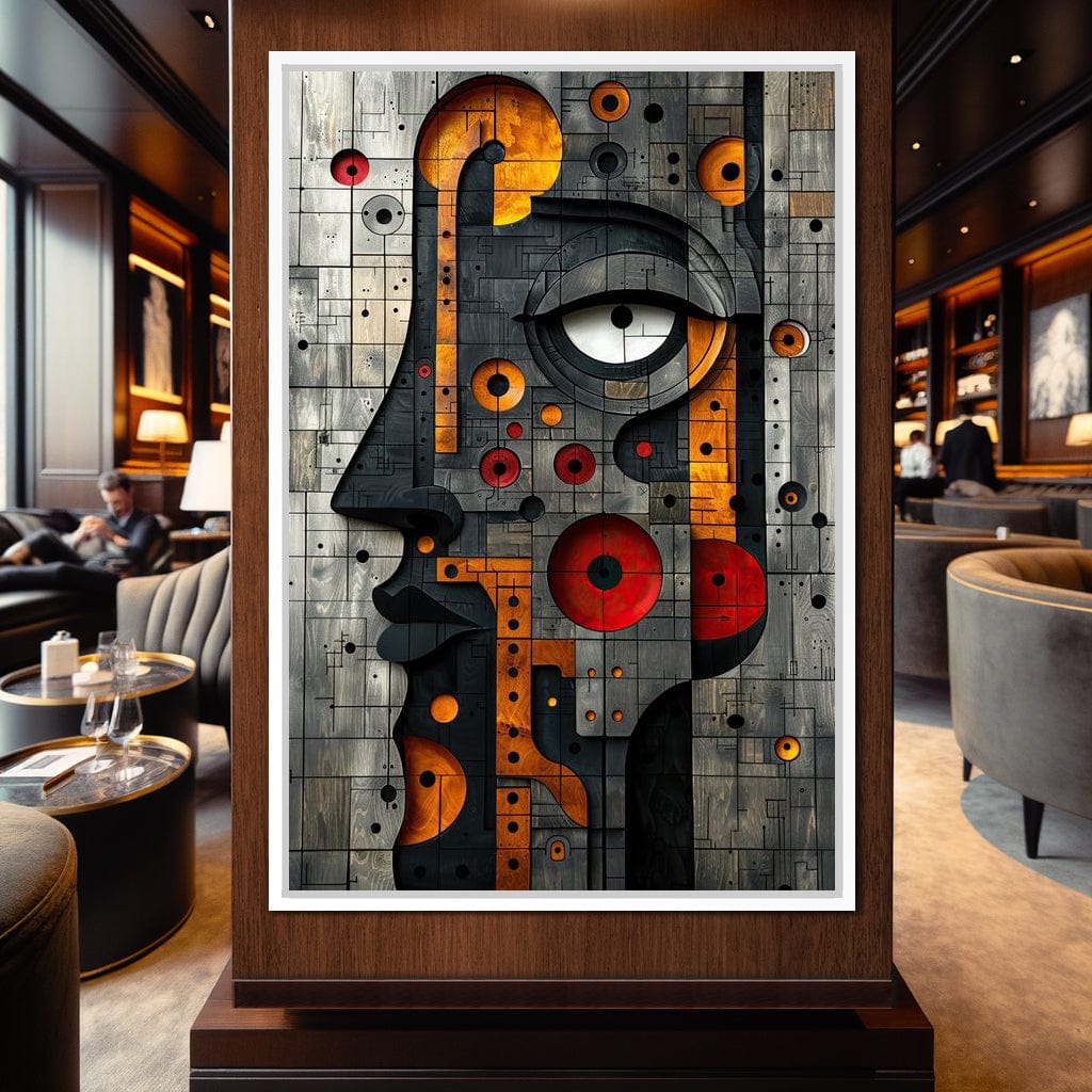 Geometric Fusion Enigma Canvas Wall Art