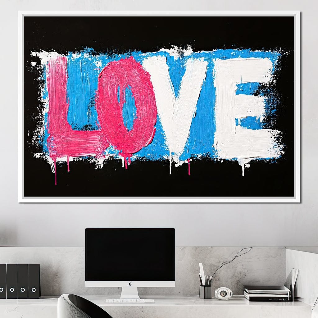 Bold Strokes of Passion Canvas Wall Art