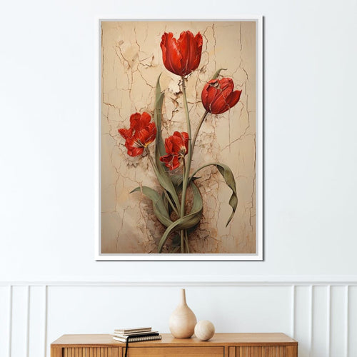 Tulips Resilience Dance Canvas Wall Art