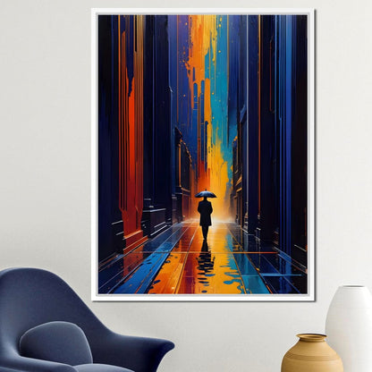 Streets of Loneliness Canvas Wall Art
