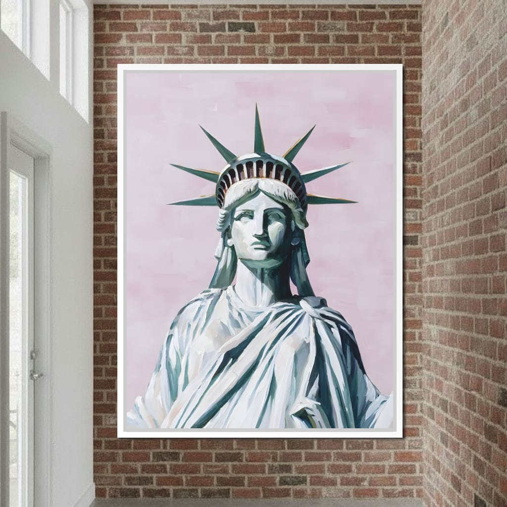 Liberty Crown Pastel Sky Canvas Wall Art