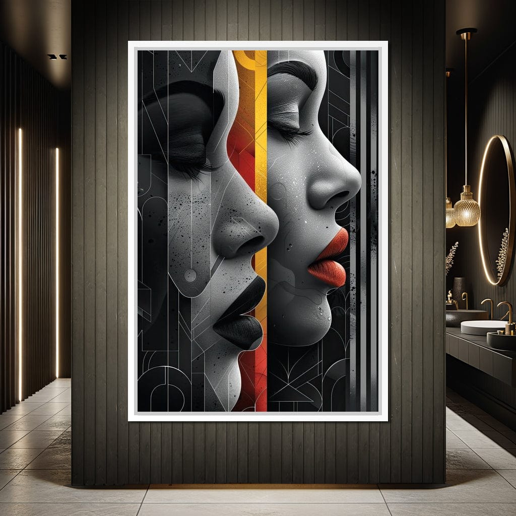 Silhouette Secrets Unveiled Canvas Wall Art