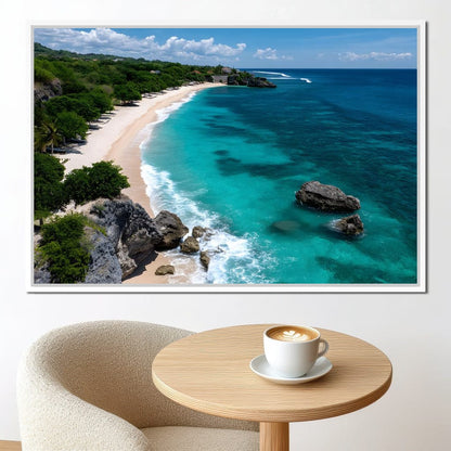 Ocean's Embrace Tranquility Canvas Wall Art