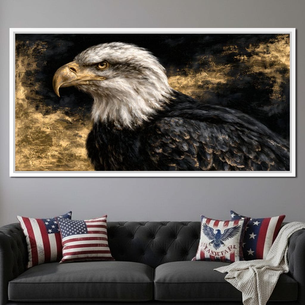 Sovereign Spirit Of The Golden Skies Canvas Wall Art