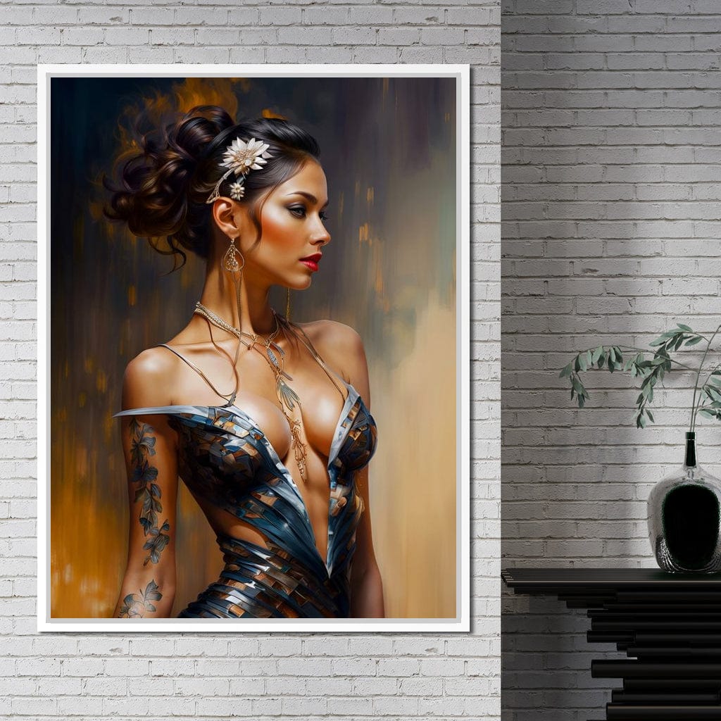 Female Portrait 071 Canvas Wall Art