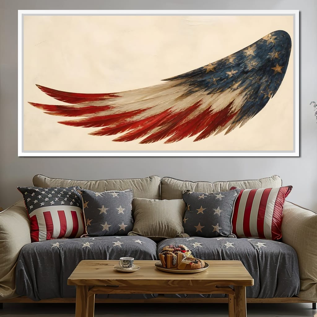Lone Flight Of The Republic Canvas Wall Art