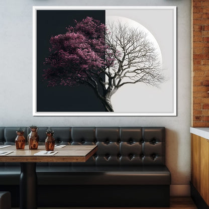 Duality of a Shared Season Canvas Wall Art