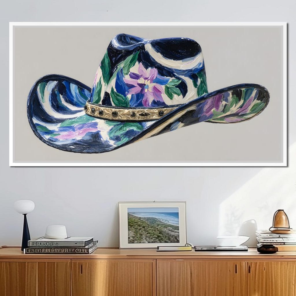 Floral Western Dreamscape Canvas Wall Art