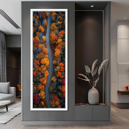 Autumn Road Trip Canvas Wall Art