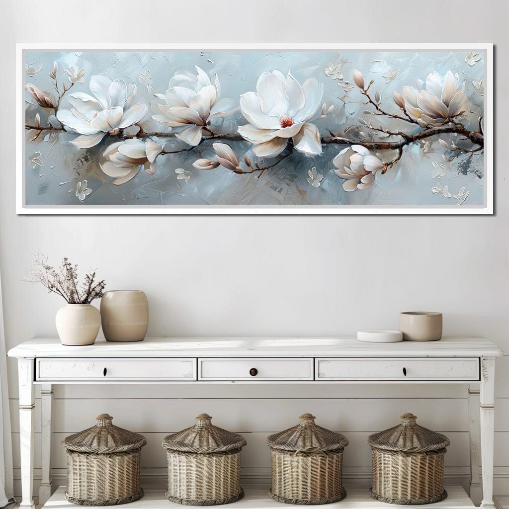 Serene Blossom Symphony Canvas Wall Art