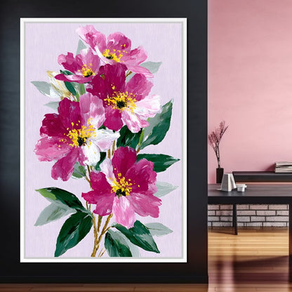 Pink Peony Garden Canvas Wall Art