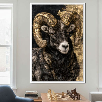 Guardian of the Gilded Peak Canvas Wall Art