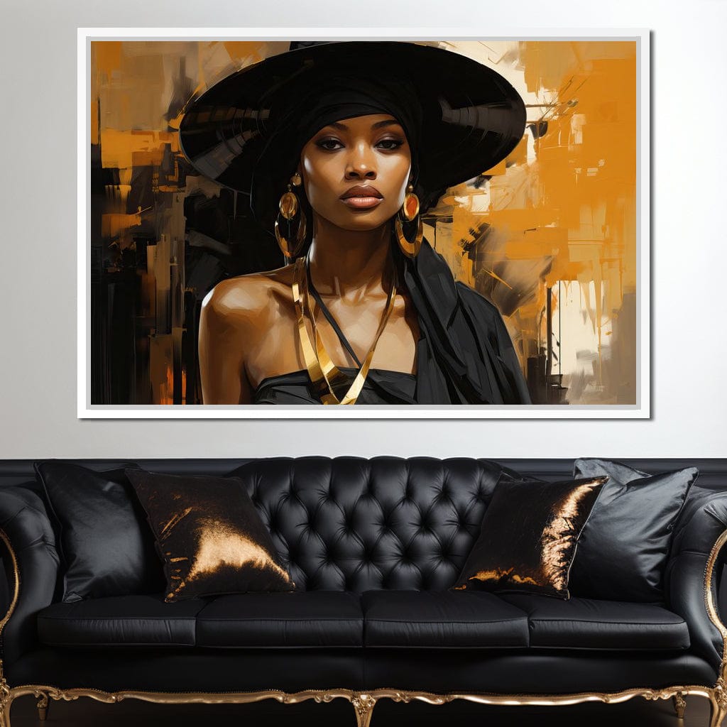 Black Gold Fashion Canvas Wall Art