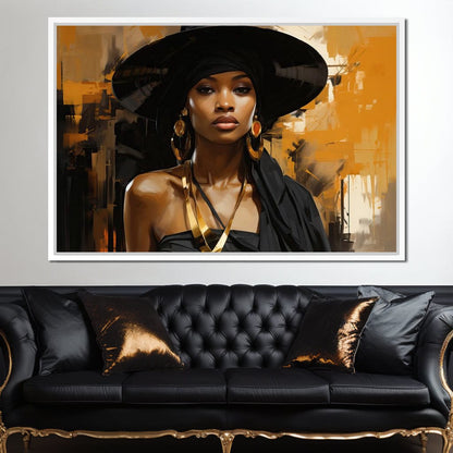 Black Gold Fashion Canvas Wall Art
