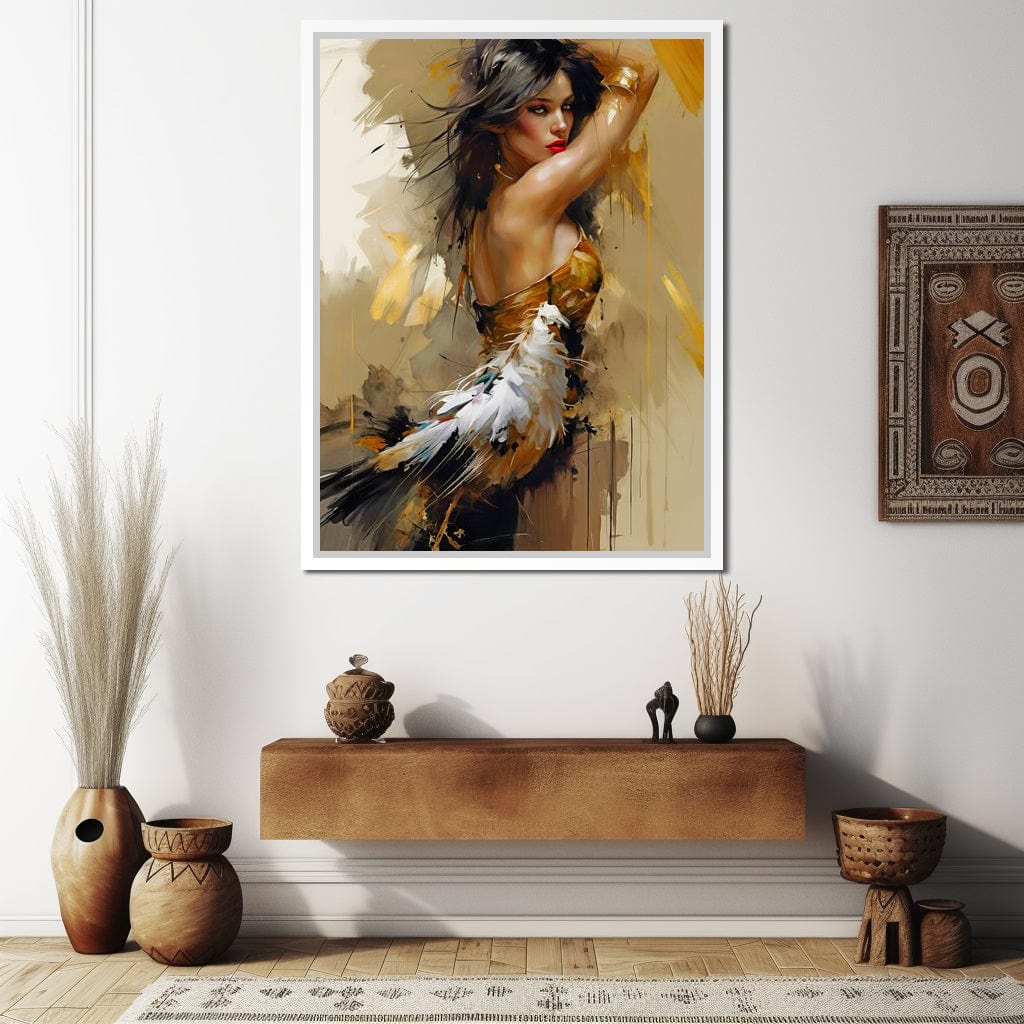 Female Portrait 068 Canvas Wall Art