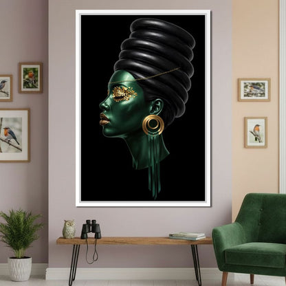 Emerald Empress Canvas Wall Art