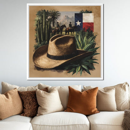 Texas Rangers Desert Legacy Canvas Wall Art
