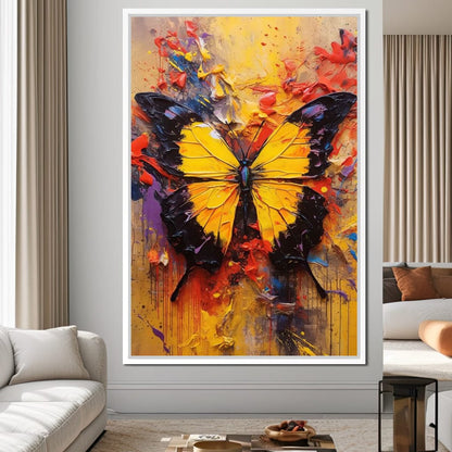 Colorburst Moths Canvas Wall Art