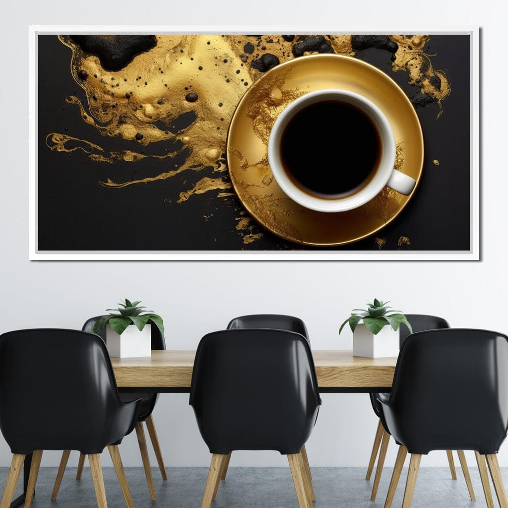 Majestic Coffee Cup Canvas Wall Art