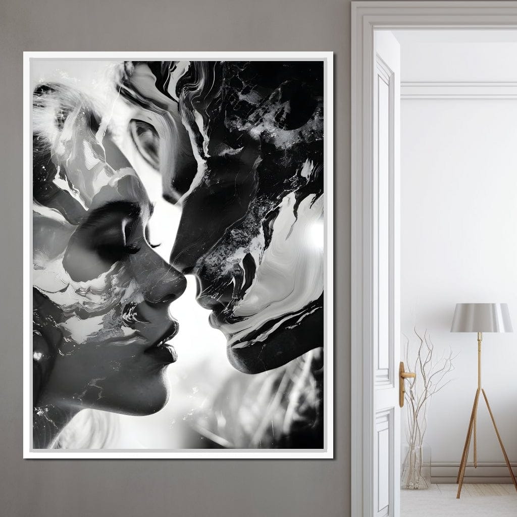 Luminous Liquid Kisses Canvas Wall Art