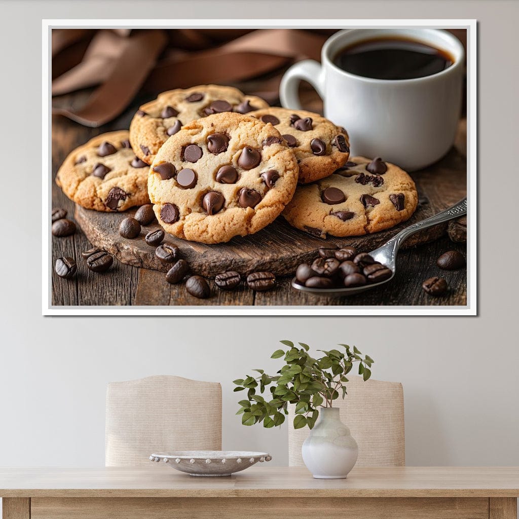 Cookies and Coffee Delight Canvas Wall Art