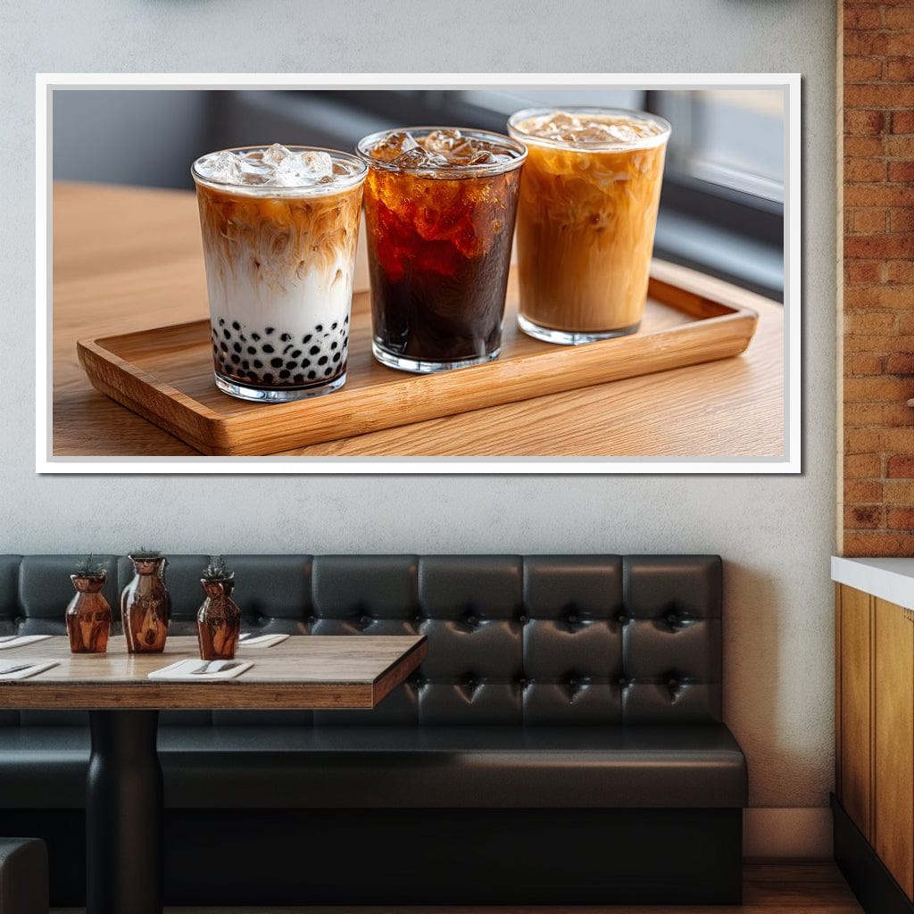 Trio of Iced Cafe Delights Canvas Wall Art