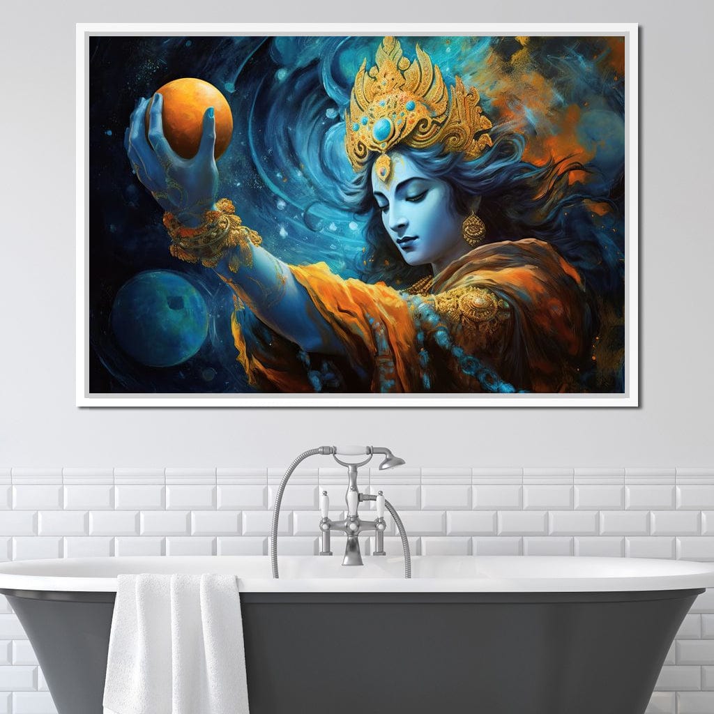 Krishna's Wisdom Path Canvas Wall Art
