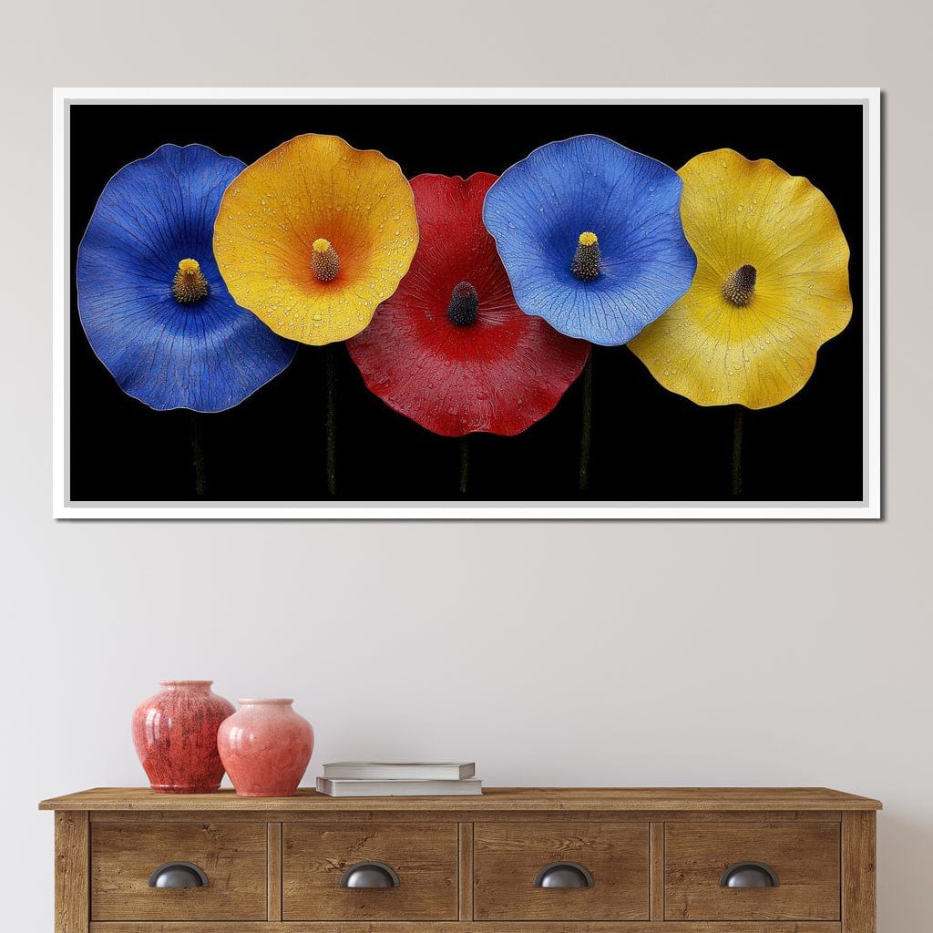 Petal Prism Canvas Wall Art