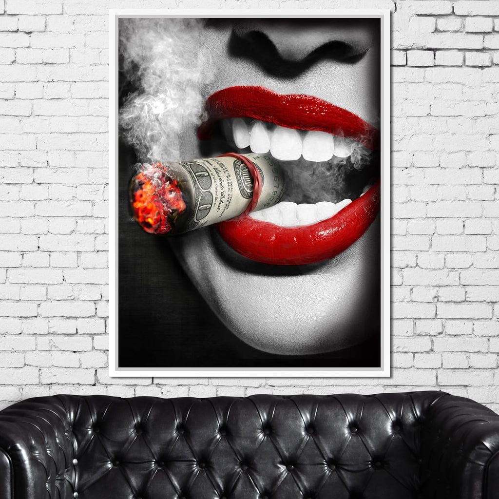 Money To Burn Canvas Wall Art