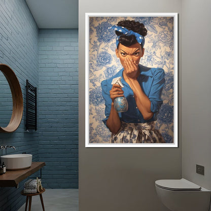 Bathroom Spray Clean Canvas Wall Art