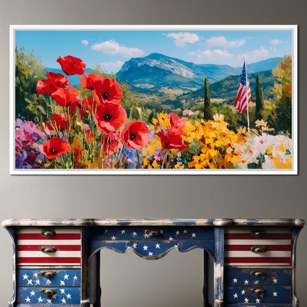 Majestic Valley Blooms Vista Canvas Wall Art