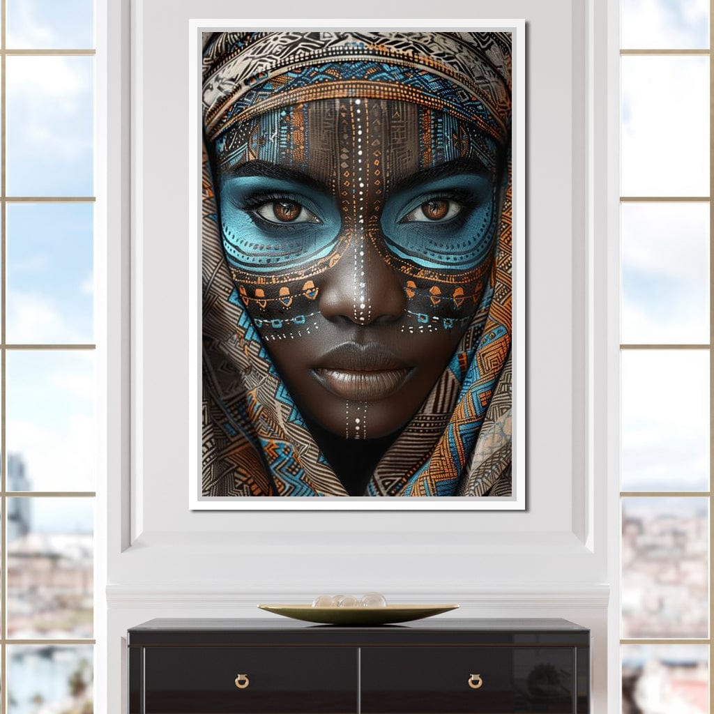 Tribal Beauty Unveiled Canvas Wall Art