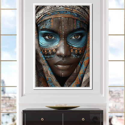 Tribal Beauty Unveiled Canvas Wall Art