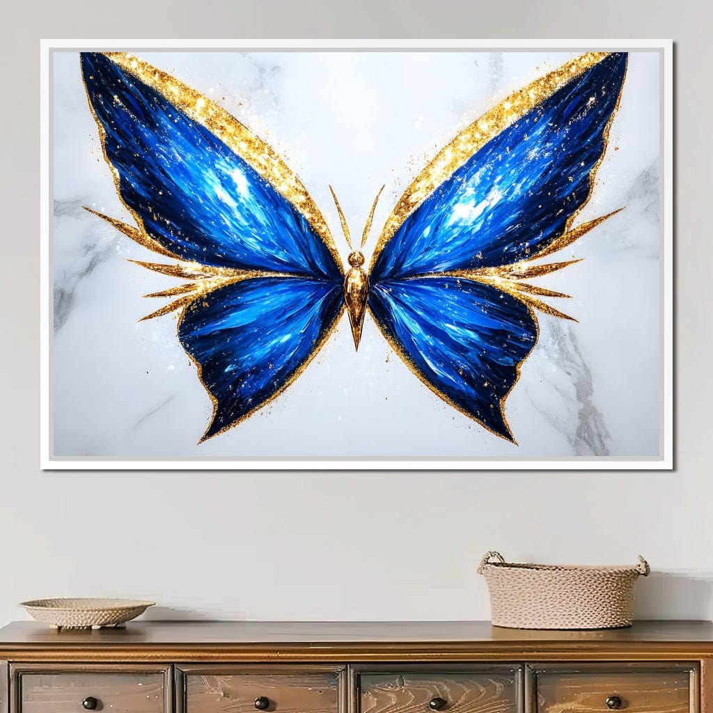 Radiant Butterfly Flight Fantasy Canvas Wall Art