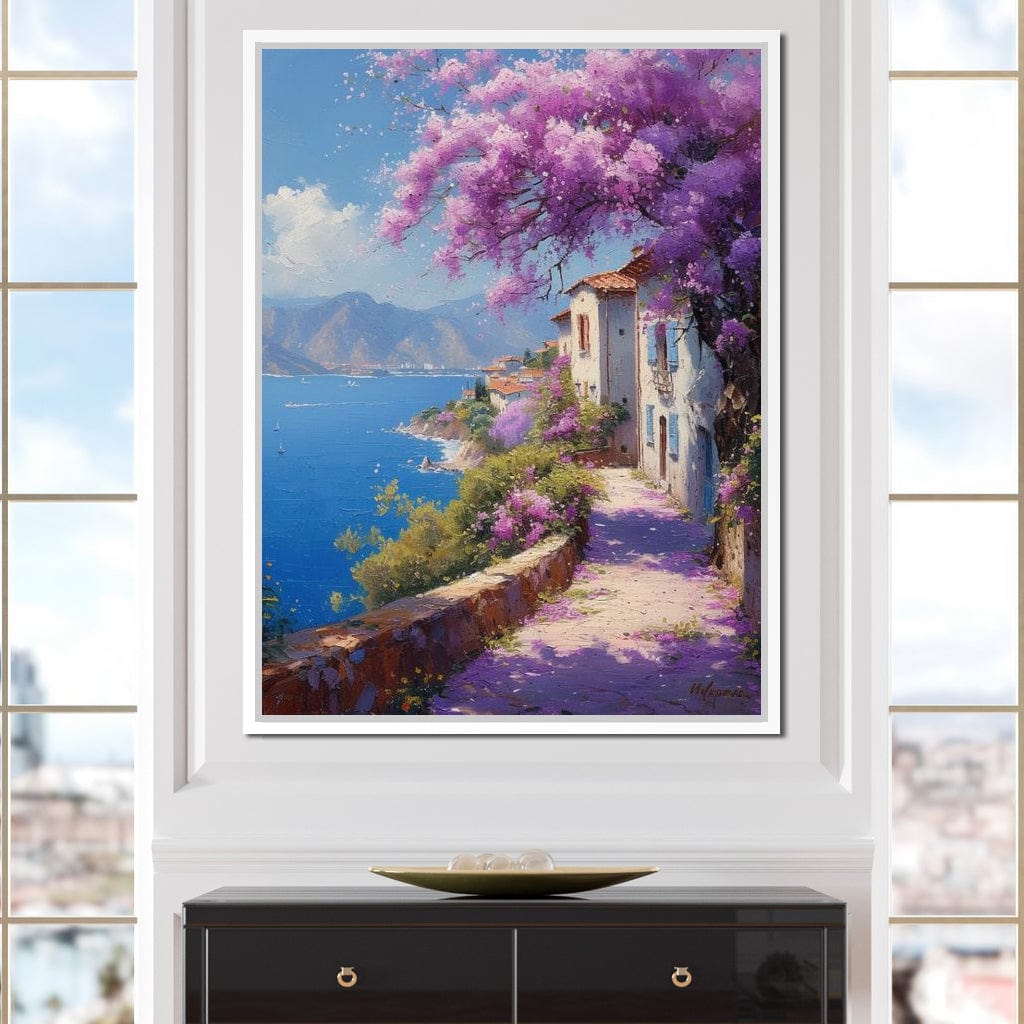 Coastal Bloom Promenade Canvas Wall Art