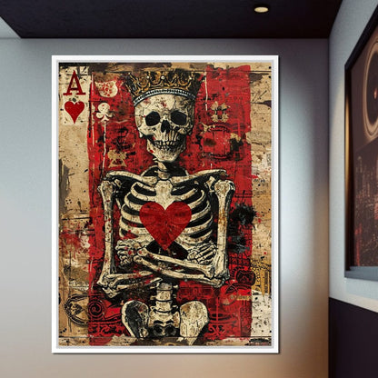 Romantic Skeleton 2 Canvas Wall Art