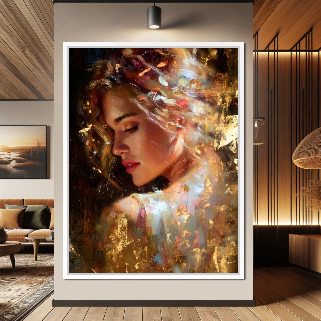 Radiant Brushstrokes Of Grace Canvas Wall Art